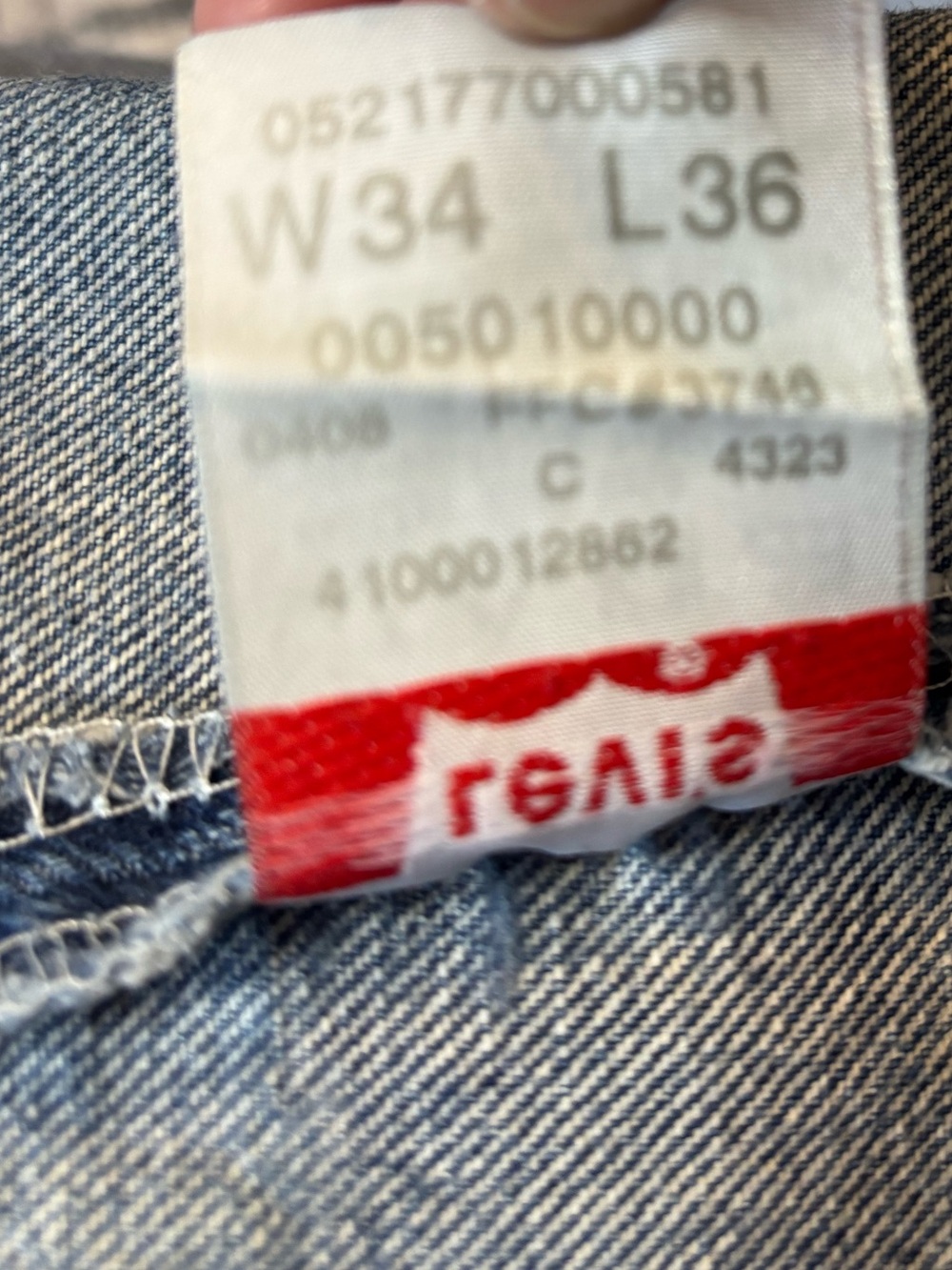 Vintage Levi’s 1990s–Early 2000s Levi’s 501 Hand-Painted Jeans - Picture 6 of 13